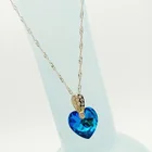 Heart Heart Fashion Design Elegant Faceted Crystal Pendant Heart Shape For Jewelry DIY Ornament