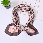 Satin Digital Printing 70 Square Scarf Fashion Women's Scarf Custom Logo Silk Satin Scarf