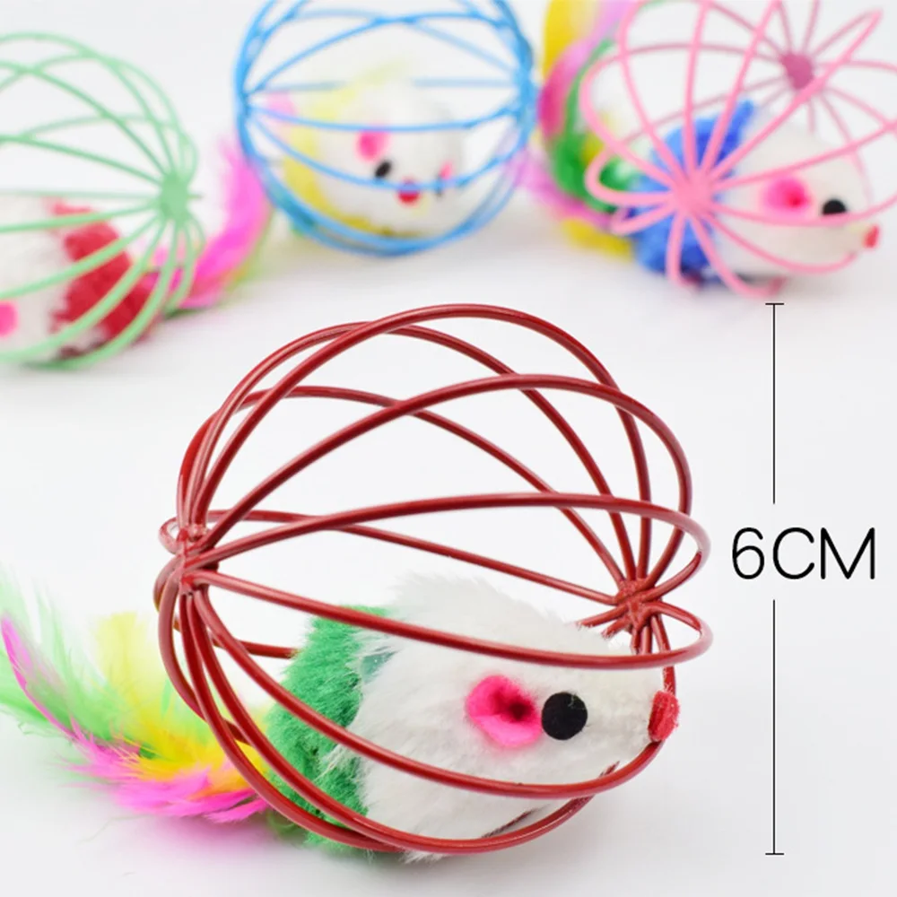 solve the bad habit with wire cat toy ball