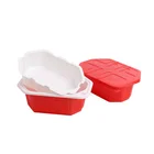 Disposable Take Away Box Food Lunch Box Container Storing Meat Fruits Packing Disposable Microwave Safe Lunch Box