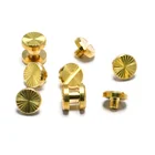 Brass Star Brass Knurled Screws Knurled Chicago Screw M3 Brass Star Design Binding Screw