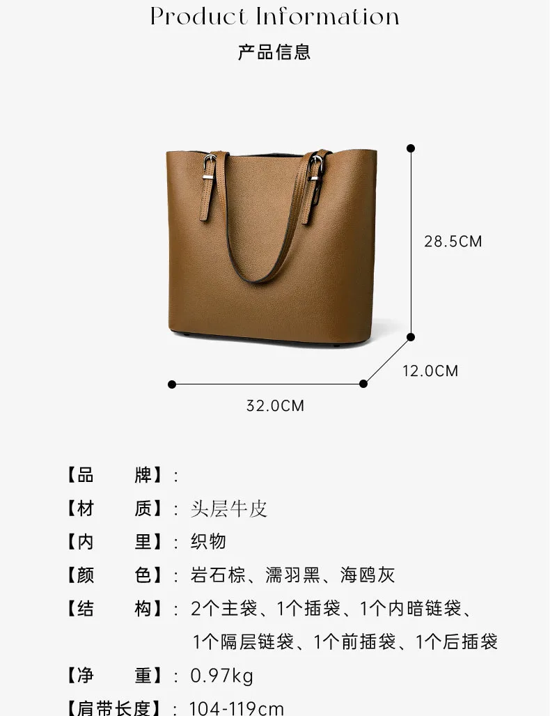 Custom Fashion Ladies Leather Bag Shoulder Designer Hand Bags Famous Brands Purses and Handbags Cowhide Leather Luxury Women