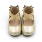 Girls 2020 Back Bowknot Slip-on Soft TPR Leather Children Girls Ballet Dress Shoes