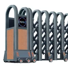 Iron Gate Luxury Wrought Iron Driveway Retractable Gate Motor Modern Automatic Accordion Folding Driveway Gate