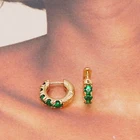 Earrings Vintage Green Glass Set With Stylish Sexy Earrings