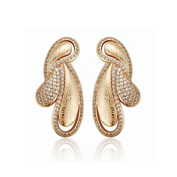 95424 xuping china jewelry wholesale top quality specially design luxurious 18k gold women earring