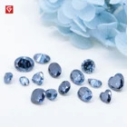 Oval GIGAJEWE Color Diamond Cut Loose Synthetic Gemstone Diamond For Jewelry Blue Oval Moissanite