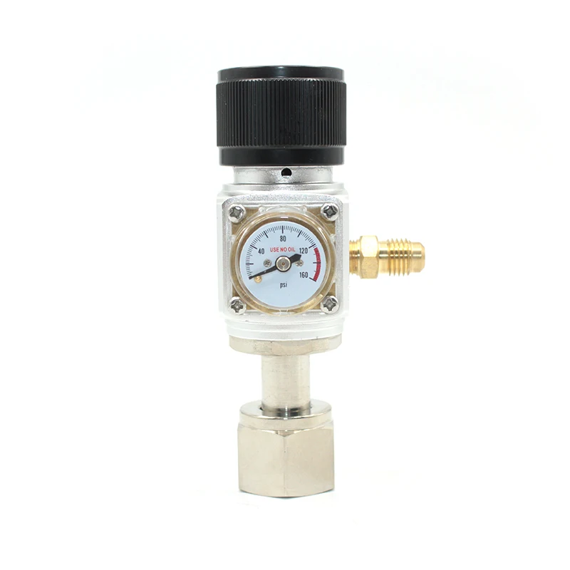 product homebrew mini draft beer co2 regulator with adapter extended aluminum valve-1
