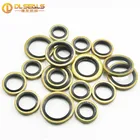 Ideal DLSEALS Ideal Fittings Carbon Steel Bonded Seal XM1001486 Black Gasket Washer