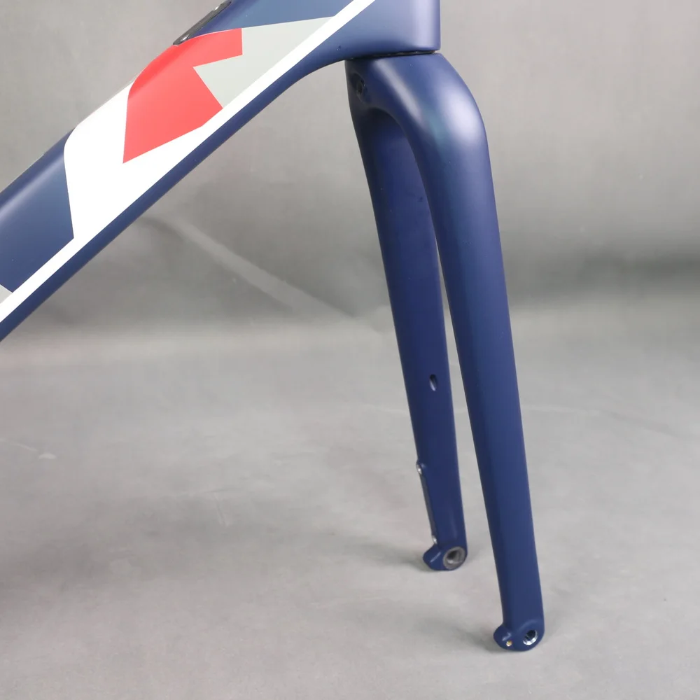 Full Hidden Cable Carbon Fiber T1000 Disc Brake Gravel Bike Frame GR060 Geometric Pattern Design Machine Di2 Compatible