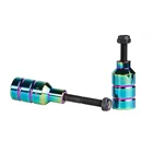 Extreme Scooter Replacement Parts CNC Zinc Plating Parts Extreme Scooter Rainbow Alloy Aluminum Parts Stunt Scooter Foot