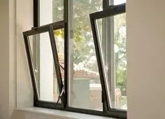 ALUFRONT Aluminum Tilt & Turn Louver Windows with Low-E Glass Heat Insulation for Villa Hotel Apartment