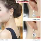 Cz Simple Luxury 925 Silver Earring For Woman With CZ Zircon Fashion Jewelry Gift Wedding Party Drop Earrings