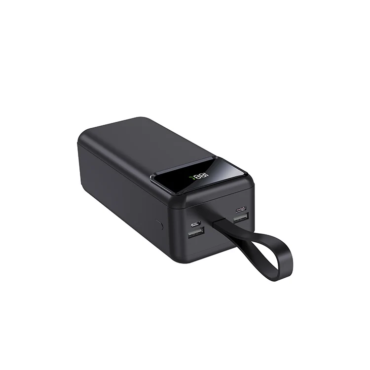 2023 Neu Lancierte 40000mAh Power Bank Spiegel Display LED Licht Tragbare Ladegerat Backup Batterie