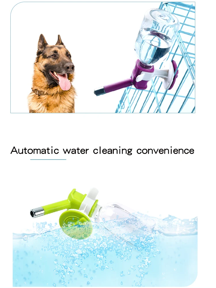 RTS Dog Hanging Bottle Dispenser Pet Cat Automatic Water Drink Dispenser in Cage supplier