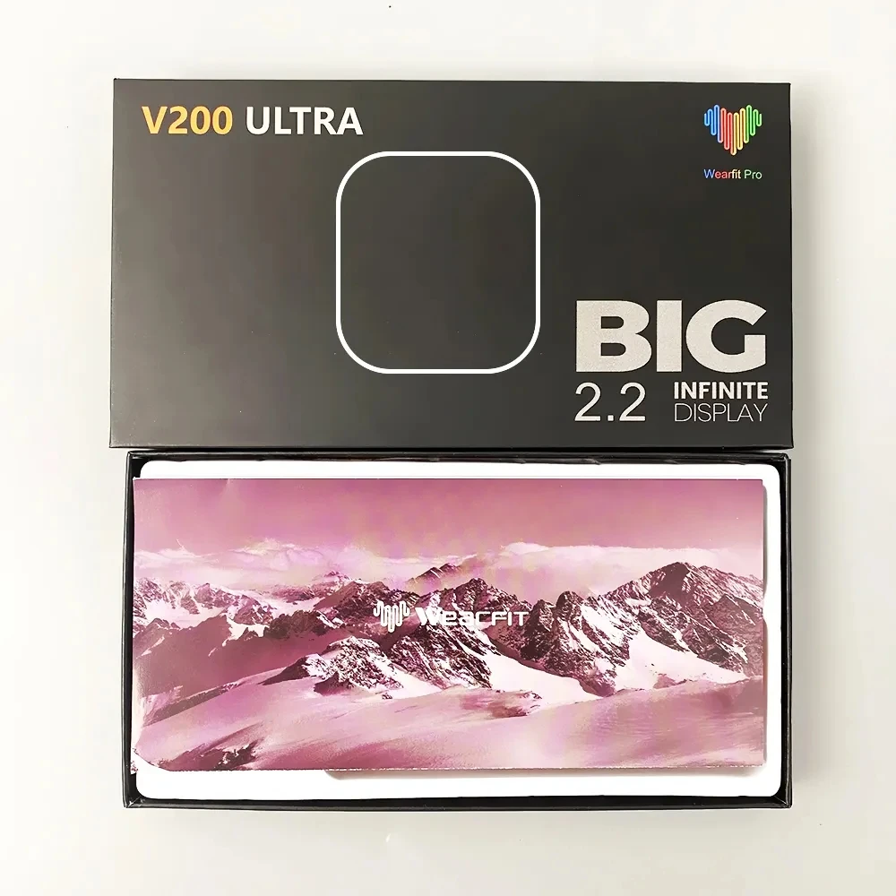 New V200 Smart Watch 2.2inch HD Screen WearFit Pro Smartwatch for Men Women's reloj Wearable Devices