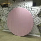 Pink Wedding Customized Pink Baby Shower Wedding Velvet Round Backdrop For Party Decorations