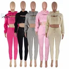 Long Winter Clothes For Woman Fashion Long Sleeve 3 Piece Set Thick Sweatpants And Hoodie Set