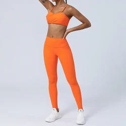 New Fall Wholesale Gril Activewear Quick Dry Sports Fitness Yoga Bra Leggings Sets For Women High Quality 2023 Sexy Workout Sets