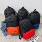 School Custom Logo Polyester Child Backpack Simple Kids School Bag For Boy Girls