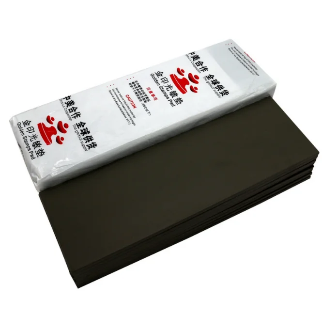 2pcs/lot Flash foam Stamp Pad 330 110 7mm Photosensitive Seal laser rubber … 