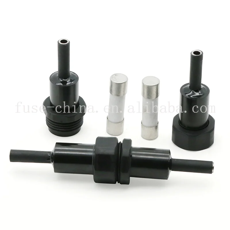IP67 Waterproof 600V In-line Fuse Holder for 10x38mm Fuses with Bakelite Housing and Silicone Casing