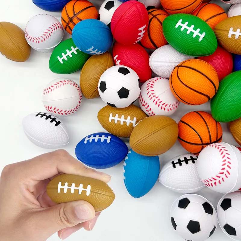 Custom Mini Football Stress Ball - Foam Sports Ball for School Carnival, Party Bag Gifts, Christmas Filler 1