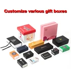 Eyelash Eyelashes New Christmas Eyelash Box A Pair Of False Eyelashes Storage Packaging Box Can Be Customized Logo
