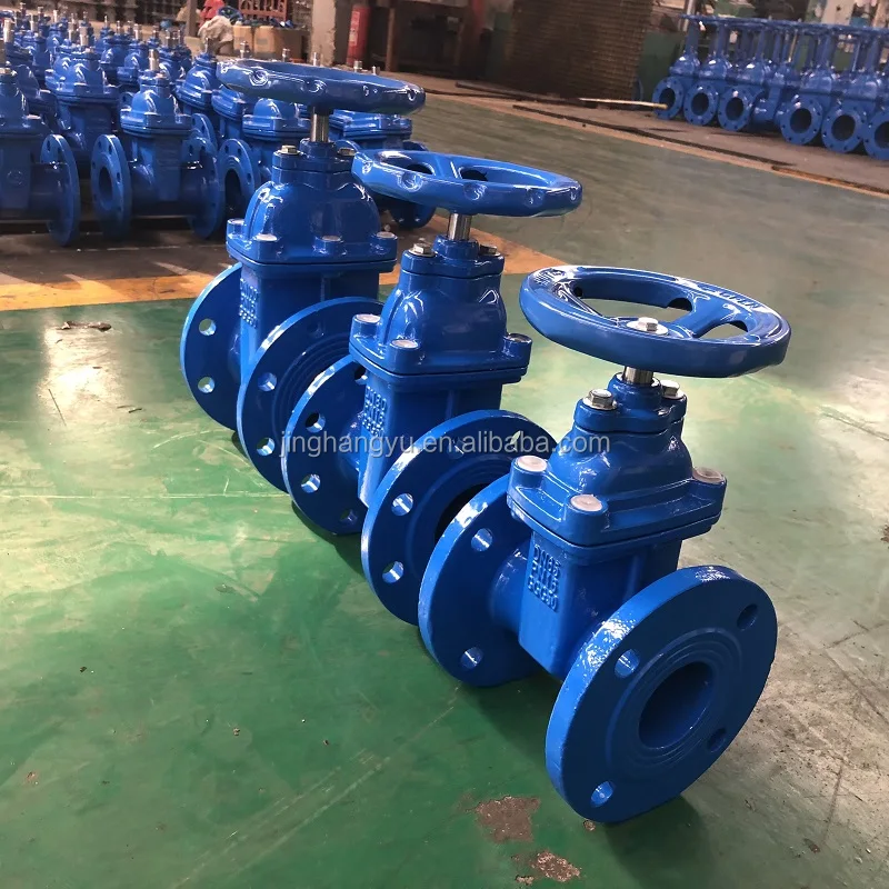 Dn Pn Ggg Cast Iron Flange Sluice Gate Valve Resilient Soft Seat