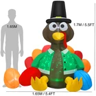Aufblasbarer Thanksgiving-Truthahn Pavo Inflable De Accion De Gracias Thanksgiving Turkey