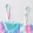 DIDIBUBU Cotton Girls Tie Dye Sling Top And Shorts Kids Clothing Custom Knitted Kids Sets