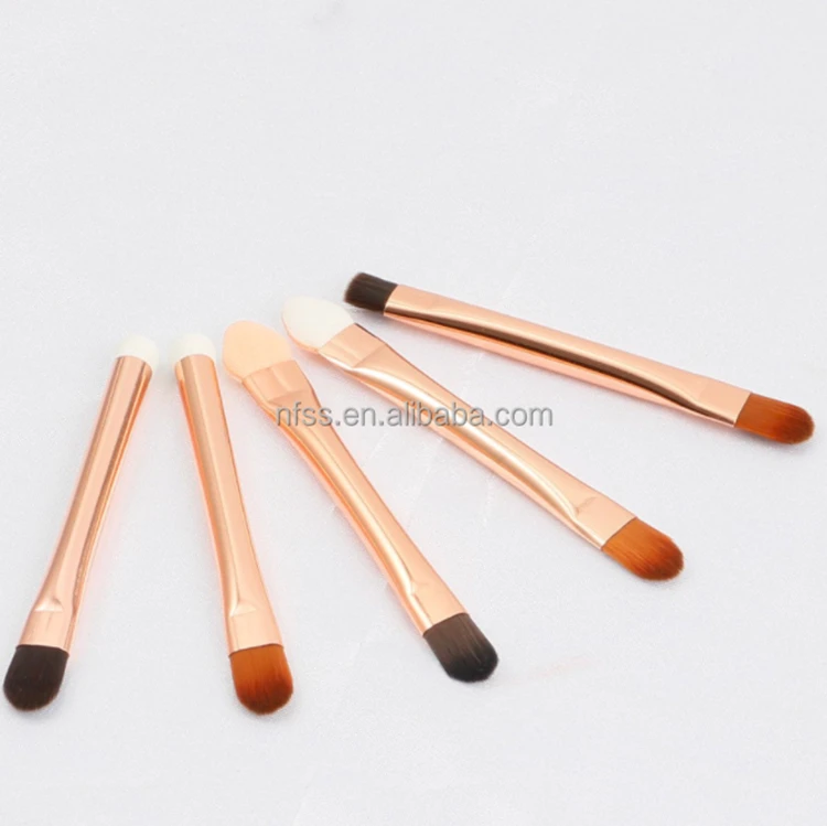 High Quality Mini Double Sided Head Part Concealer Eyebrow Cosmetic Brush Makeup Small Dual Ended Eye Detailer Eyeshadow Sponge