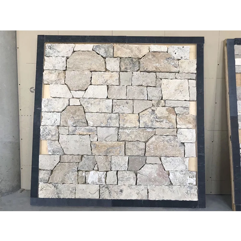 product wholesaler travertine pavers french pattern volcano antique pattern travertin mosaik-4