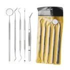 5 Stainless Steel 5 Pcs Dental Lab Oral Kit Wax Carving Tools Set
