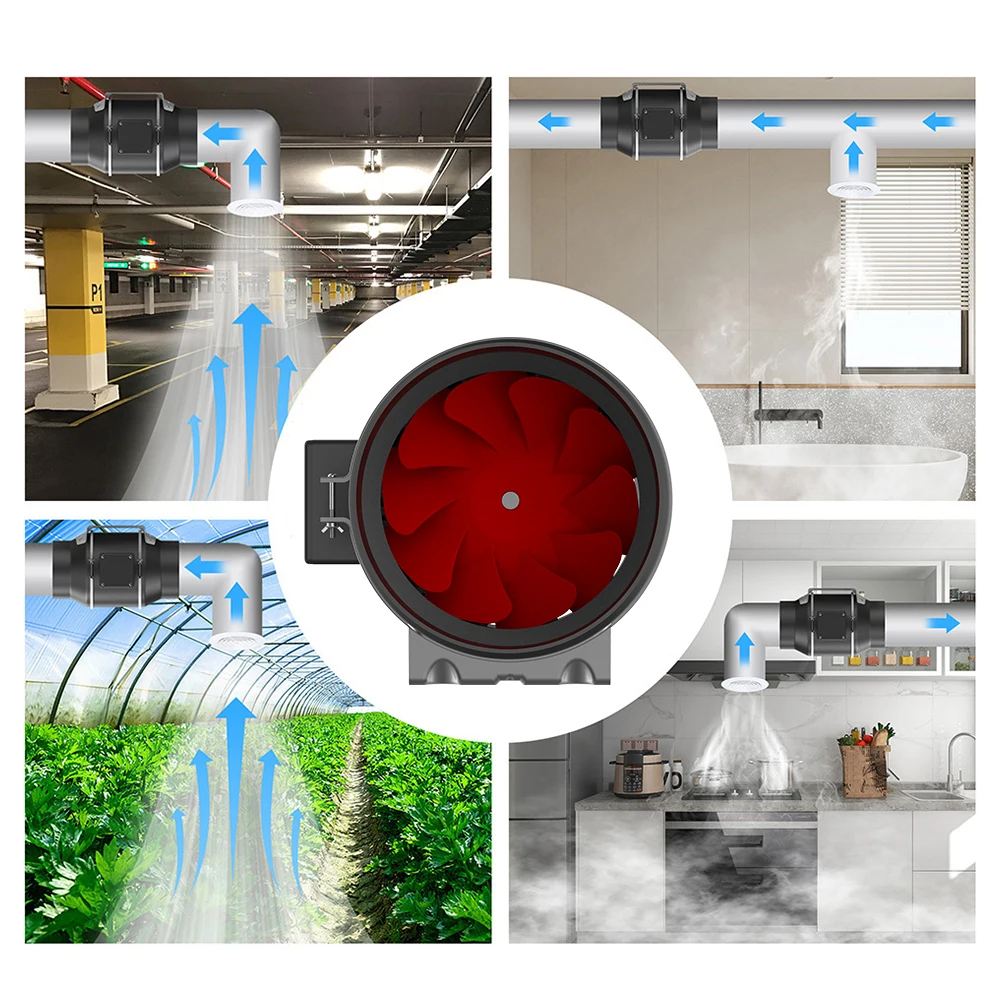 Multi-blade Industrial Cooling Blower, Plastic, 110V or 220V - detail 4