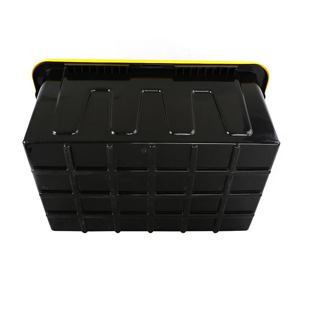 100L Yellow Cover Black Base Large Heavy Duty Plastic Storage Box