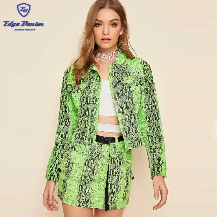 lime green snakeskin jacket