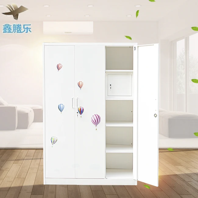 Knock down Structure Steel Almirah 3-Door Computer Flower Painting Bedroom Furniture Price List Classifieds