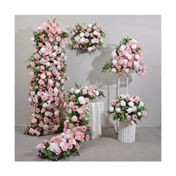 Horn Shape Arch Stand Backdrop For Wedding Event Arrangements Flower Stand Arch Props Floral Arch Flower Centerpiece