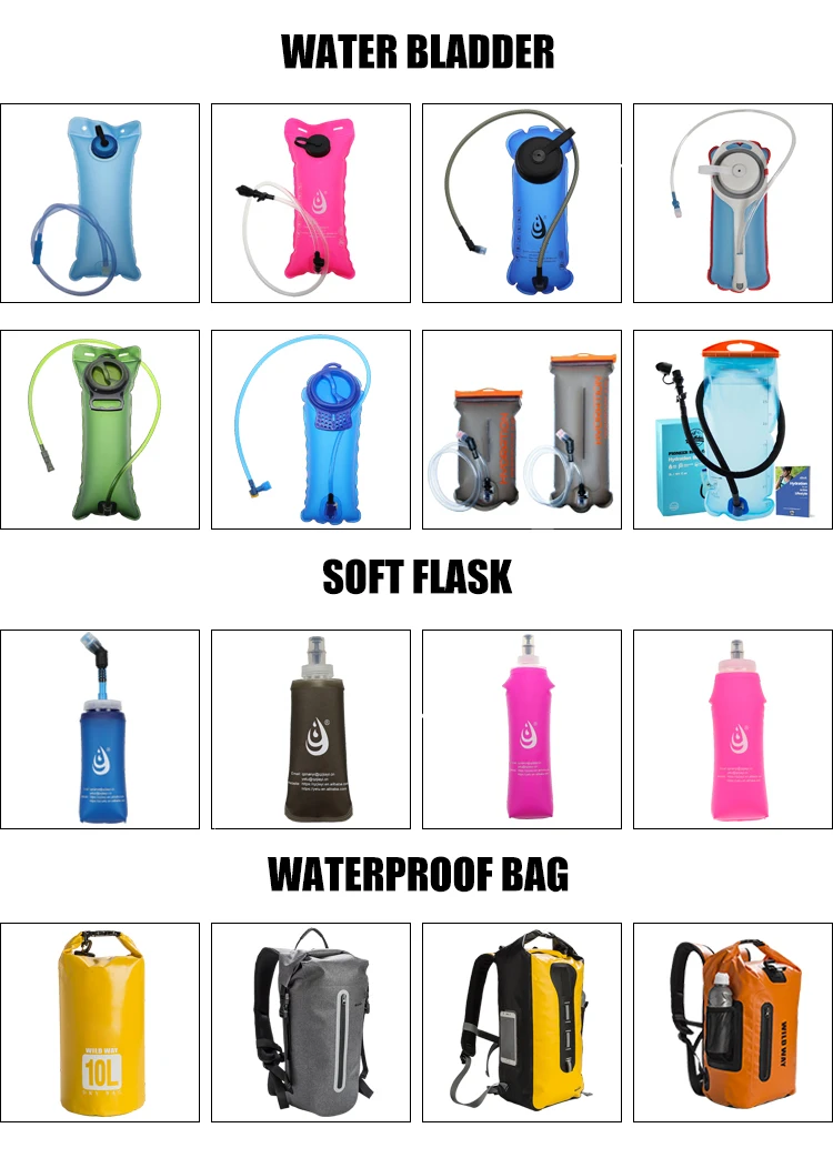 Hydration Sport collapsible foldable tpu water bottle soft flask