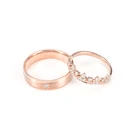 Rose Gold Ring Ring High Quality Simply Design Fashionable Real Diamond Grown Rose Gold Men Ring