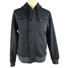 Zipper Hoodie New Arrive Full Zip Jacquard Knitted Fleece Custom Sweatshirts Zipper Oversized Custom Hoodie For Men