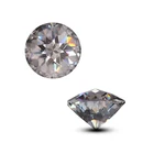 GRA Certificate Factory Price Wholesale Round 6.5mm Grey Hundred Face Cut Moissanite
