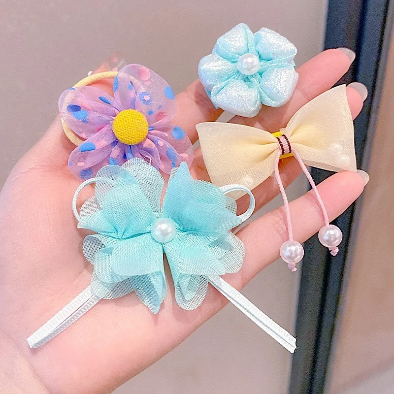 Children's Butterfly Fairy Hairpin Fabric Flower Hairpin does not hurt hair Fashion bb clip Cute hair accessories for girls