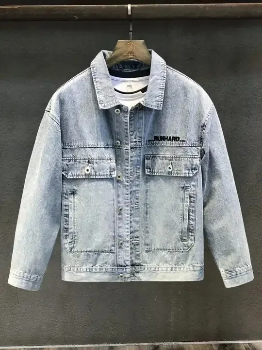 Men's Medium Stonewash Utility Trucker Jacket