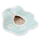 Cotton Baby Bib White Cotton Low Price Soft Comfortable Cotton 360 Rotate Seersucker Baby Bib White With 8 Layers