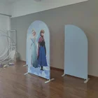 Media Wall Tension Display Trade Show Pillow Case Custom Drop Back Logo For Event
