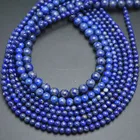 Lapis Beads Natural Afghanistan Lapis Lazuli Stone Round Loose Beads Good Quality Jewelry Making Supplies