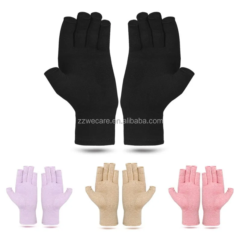 Half Finger Sports Basketball Cycling Working Tension Symptom Relieve Baseball Ache Joint Pain Compression Arthritis Gloves