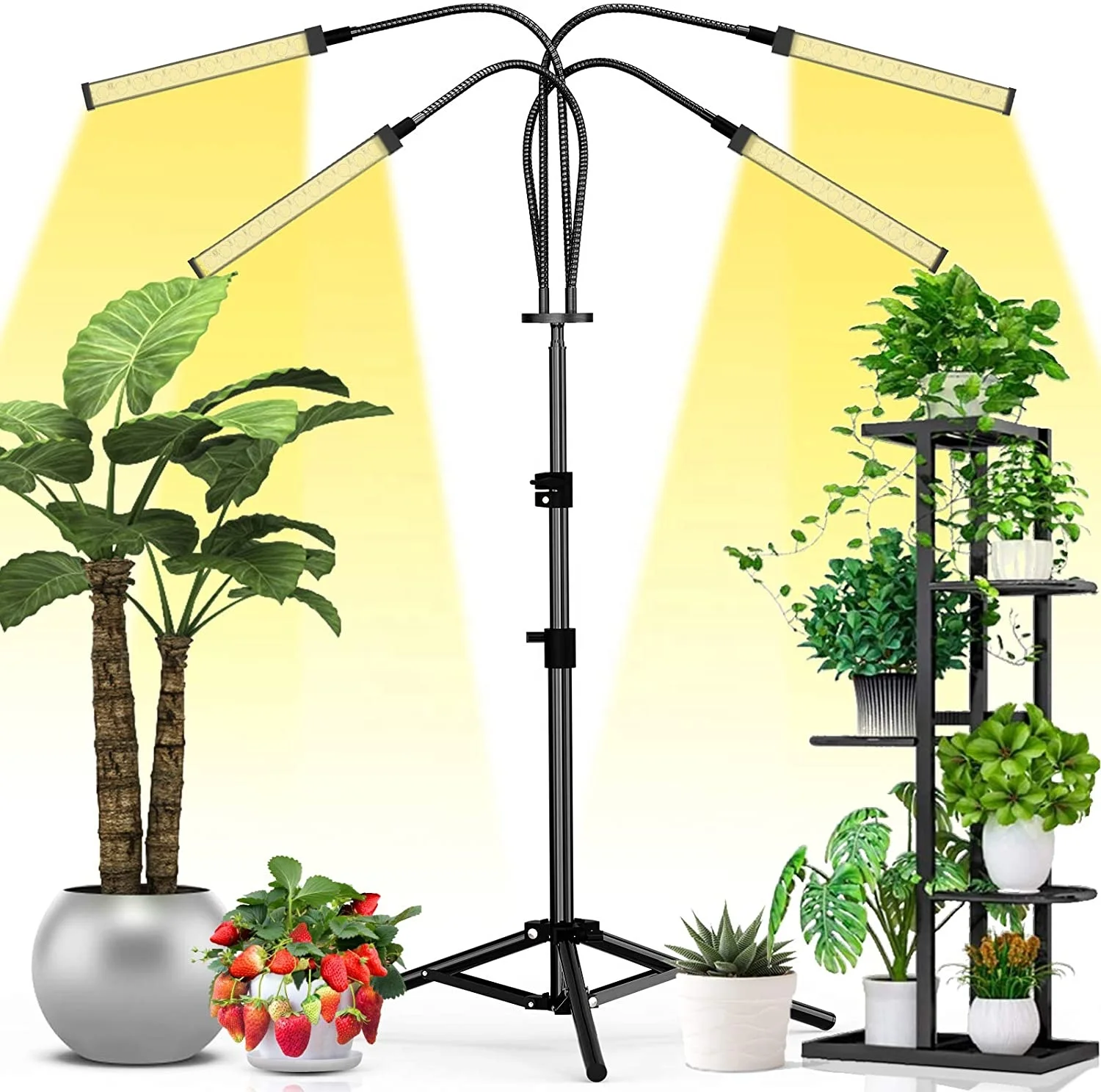 LED Grow Light for Indoor Plants 15W Sunlike Full Spectrum Plant Light,